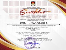 Diakreditasi KPU, STARLA Buka Pedidikan Pemilih Bersertifikat