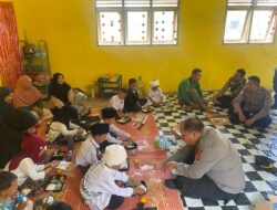 Program Pembagian makanan Bergizi Polsek Penukal Abab Sambangi SDIT