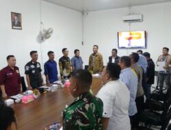 Polres PALI Hadiri Rapat Koordinasi Penertiban Alat Peraga Kampanye
