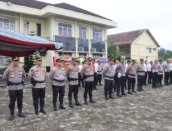 Polres PALI Gelar Sertijab Kapolsek Talang Ubi