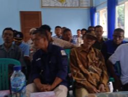 Bhabinkamtibmas Hadiri Musrenbangdes Desa Benakat Minyak