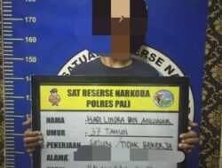 SatRes Narkoba Polres PALI Berhasil Amankan Dua Pria Tersangka Narkoba