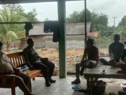 Kegiatan Rutin Polsek Penukal Abab Jumat Curhat Di Desa Sungai Langan