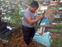 Penggali Kubur :Bripka Joko Hadi Aprianto Polsek Samarinda Hulu Terus Berikan Pengabdian Terbaik Gagi masyarakat