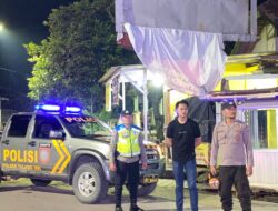 Pastikan Situasi Di Perbatasan PALI-Muara Enim,Aipda Ikrom Pimpin Patroli Gabungan