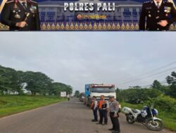 Polres Pali Laksanakan Giat Strong Point Pagi dalam Operasi Keselamatan Musi 2025