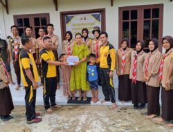 Polsek Penukal Utara menggelar kegiatan pemberian bantuan sosial