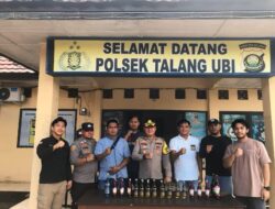 Berantas peredaran Mirasn Ilegal Dan Jaga Ketertiban Masyarakat,  Polsek Talang Ubi Razia