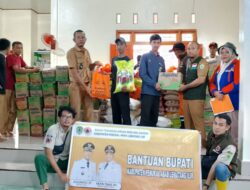 BPBD PALI Salurkan Bantuan Sembako untuk Warga Terdampak Banjir