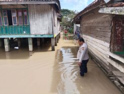 Polsek Tanah Abang Lakukan Patroli Dan Monitoring Kondisi Debit Air Sungai Lematang