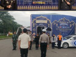 Polres PALI Lakukan Pemantauan Arus Lalu lintas di wilayah hukumnya dalam rangka Operasi Ketupat Musi 2025