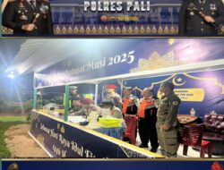 Situasi Pospam Simpang Tais Kondusif, Polres PALI Pastikan Keamanan Arus Mudik Lebaran 2025