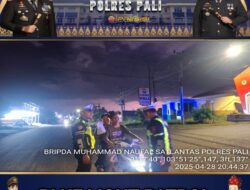 Patroli Malam Blue Light Satlantas Polres PALI Jaga Kondusifitas Lalin dan Antisipasi 3C