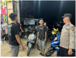 POLSEK TALANG UBI GELAR PATROLI MALAM DI TITIK RAWAN DAN OBJEK VITAL, PASTIKAN KAMTIBMAS KONDUSIF