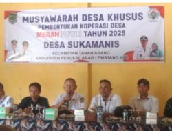 Desa Suka Manis Bentuk Koperasi “Merah Putih”, Camat Tanah Abang Dorong Sinergi Ekonomi Lokal