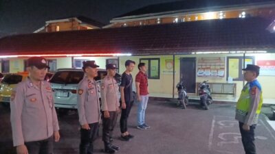 Patroli Malam Jaga Keamanan Jalan Lintas PALI – Muara Enim, Polisi Himbau Remaja Tidak Nongkrong Hingga Larut