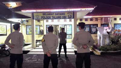 POLSEK TALANG UBI GELAR PATROLI MALAM DI TITIK RAWAN DAN OBJEK VITAL, SITUASI KAMTIBMAS KONDUSIF