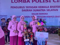 TK Kemala Bhayangkari 10 PALI Ukir Prestasi, Juara Lomba Polisi Cilik tingkat TK di HUT YKB ke 45 di Sumsel