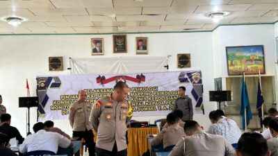 Polres PALI Gelar Tes Psikologi Senpi untuk Personel: Pastikan Kelayakan Mental Pemegang Senjata