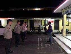 jajaran Polsek Talang Ubi Menggelar Apel Malam