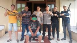 Polsek Penukal Abab  Berhasil Ungkap Kasus Tindak Pidana Pengancaman Dengan Senjata Api