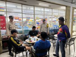 GEBER KRYD! POLSEK TALANG UBI RAZIA MALAM, BUBARKAN ANAK NONGKRONG DAN CEK TITIK RAWAN KRIMINALITAS