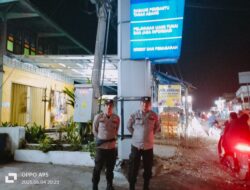 Polsek Tanah Abang Menggelar Apel Malam Dilanjutkan Dengan Patroli Rutin,