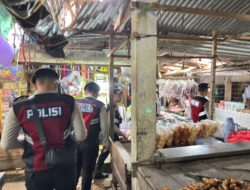 Tegas! Sat Samapta Polres PALI Sisir Pasar Induk, Bubarkan Potensi Premanisme