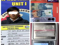 UNGKAP KASUS NARKOBA DI TALANG NANAS, POLRES PALI RINGKUS PENGEDAR SABU BERSENJATA ALAT TIMBANG DIGITAL