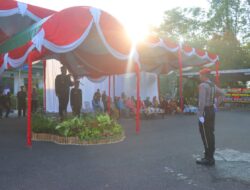 Polres PALI Gelar Upacara HUT Bhayangkara ke-79 di Halaman Pemkab PALI, Bukti Sinergitas Forkopimda Semakin Kuat