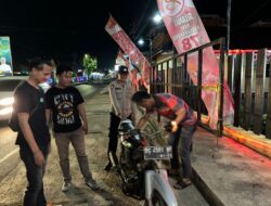 POLSEK TALANG UBI GELAR KRYD, CIPTAKAN MALAM YANG AMAN DAN KONDUSIF DI KOTA PENDOPO