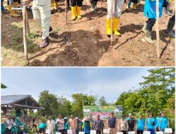 Dorong Ketahanan Pangan, Polsek Tanah Abang Dampingi Penanaman Jagung di Desa Curup