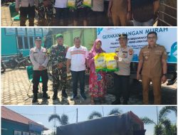 Polres PALI Kawal Ketat Gerakan Pangan Murah di Pasar Desa Karang Agung