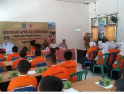 Wujudkan Generasi Siaga Bencana, BPBD PALI Sosialisasi di SMPN 2 Talang Ubi
