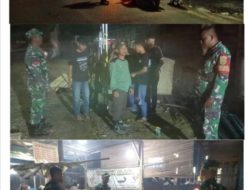 Babinsa Koramil 404-03/PALI Laksanakan Pengamanan Malam Natal di Kecamatan Tanah Abang