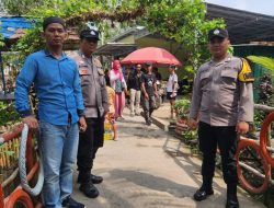 Polsek Penukal Lakukan Pengamanan di Wisata Paye Biru, Ratusan Pengunjung Datang Pasca Lebaran