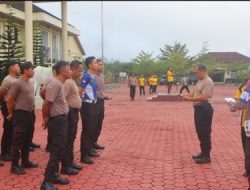 Dipimpin Kapolres AKBP Yunar Sirait, Personel Polres PALI Laksanakan Aksi Bersih Lingkungan