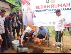 Wakapolres PALI Hadiri Peresmian Bedah Rumah melalui Zoom Meeting Serentak Polda Sumsel