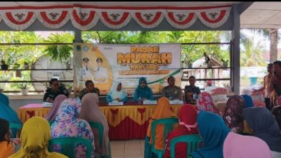 Polsek Penukal Amankan Kegiatan Gerakan Pangan Murah di Desa Betung Selatan