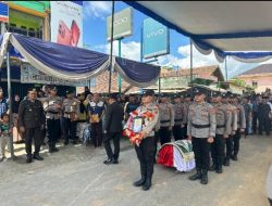 AIPDA Ali Sadikin Dimakamkan Secara Kedinasan, Upacara Berlangsung Khidmat dan Aman