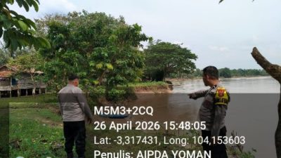 Curah Hujan Meningkat, Polsek Tanah Abang Siaga Pantau Potensi Banjir