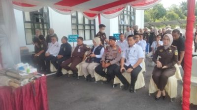 Hadir di Acara Pemusnahan Barang Bukti di Kejari PALI, Ini Kata Kapolres PALI