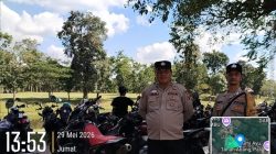 Pengunjung Meningkat, Polsek Tanah Abang Gelar Patroli Kamtibmas di Candi Bumi Ayu