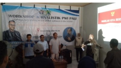 Workshop PWI PALI: Jurnalis Dituntut Kreatif, Profesional, dan Paham UU ITE