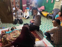 Warga Talang Ubi Timur Terima Bantuan Beras dan Pemeriksaan Kesehatan Gratis dari Polres PALI
