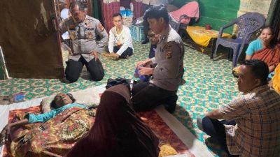 Warga Talang Ubi Timur Terima Bantuan Beras dan Pemeriksaan Kesehatan Gratis dari Polres PALI