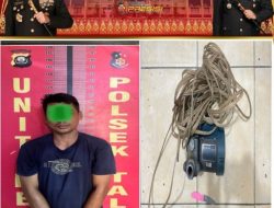 Polsek Talang Ubi Amankan Pelaku Curat Beserta Pompa Air Curian