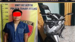 Polsek Tanah Abang Berhasil Ungkap Kasus Pencurian Motor Honda Beat Milik PNS