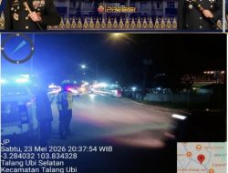 Blue Light Patrol, Satlantas Polres PALI Tingkatkan Keamanan Pengguna Jalan