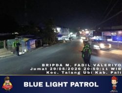 Blue Light Patrol Polres PALI Hadirkan Rasa Aman bagi Pengguna Jalan
